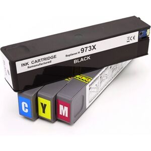 Offertecartucce.com 4 Cartucce Hp 973X Multipack Nero + Colore compatibile per Hp PAGEWIDE MANAGED MFP P57750DW