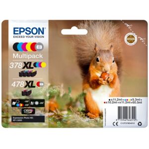 Epson Squirrel Multipack 6-colours 378XL / 478XL Claria Photo HD Ink (C13T379D4020)