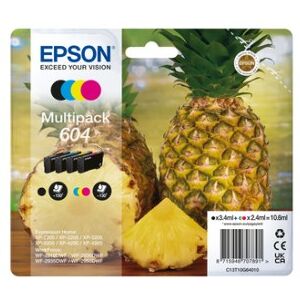 Epson 604 cartuccia d'inchiostro 4 pz Compatibile Resa standard Nero, Ciano, Magenta, Giallo (C13T10G64010)