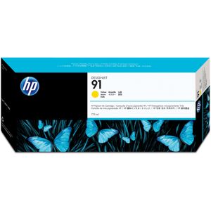 HP Cartuccia inchiostro pigmentato giallo 91, 775 ml [C9469A]