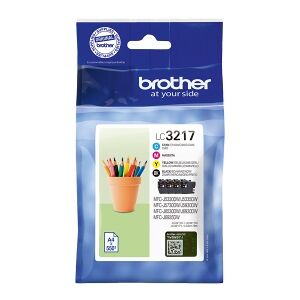 Brother Multipack Nero / Ciano / Magenta / Giallo Lc-3217 Lc3217Valdr Originale