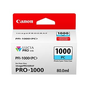 Canon Cartuccia D'Inchiostro Cyanfoto Pfi-1000Pc 0550C001 5140 Copie 80Ml Originale