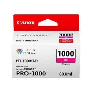 Canon Cartuccia D'Inchiostro Magenta Pfi-1000M 0548C001 5885 Copie 80Ml Originale