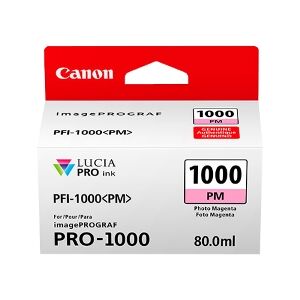 Canon Cartuccia D'Inchiostro Magentafoto Pfi-1000Pm 0551C001 3755 Copie 80Ml Originale