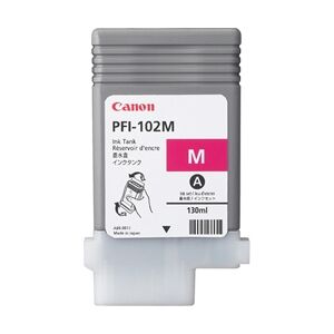 Canon Cartuccia D'Inchiostro Magenta Pfi-102M 0897B001 130Ml Originale