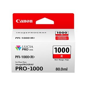 Canon Cartuccia D'Inchiostro Rosso Pfi-1000R 0554C001 5355 Copie 80Ml Originale
