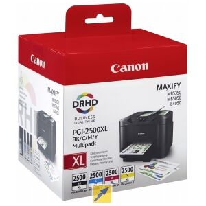 Canon Multipack Nero / Ciano / Magenta / Giallo Pgi-2500Xl 9254B004 Originale