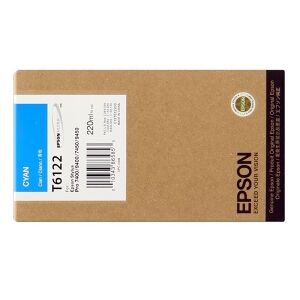 Epson Cartuccia D'Inchiostro Ciano C13T612200 T6122 220Ml Originale