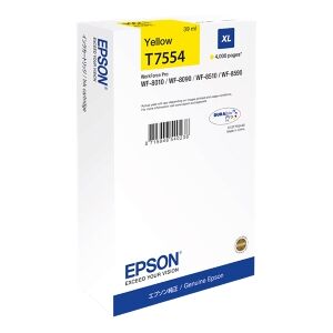 Epson Cartuccia D'Inchiostro Giallo C13T755440 T7554 Xl 4000 Copie 39Ml Xl Originale