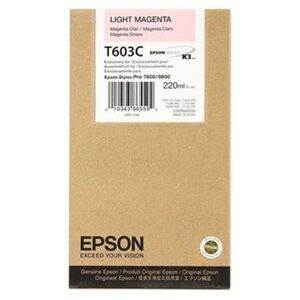 Epson Cartuccia D'Inchiostro Magenta (Chiaro) C13T603C00 T603C 220Ml Originale