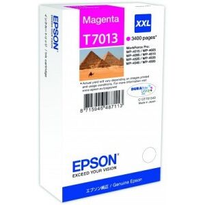 Epson Cartuccia D'Inchiostro Magenta C13T70134010 T7013 Xxl 3400 Copie Xxl Originale