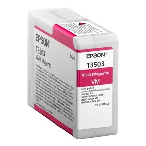 Epson Cartuccia D'Inchiostro Magenta C13T850300 T8503 80Ml Originale