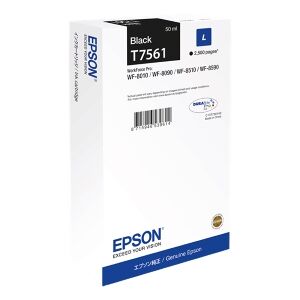 Epson Cartuccia D'Inchiostro Nero C13T756140 T7561 2500 Copie 50Ml Originale