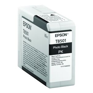 Epson Cartuccia D'Inchiostro Nero (Foto) C13T850100 T8501 80Ml Originale