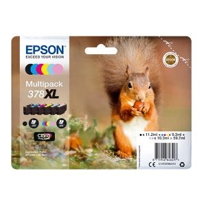 Epson Multipack Nero / Ciano / Magenta / Giallo / Ciano (Chiaro) / Magenta (Chiaro) C13T37 Originale