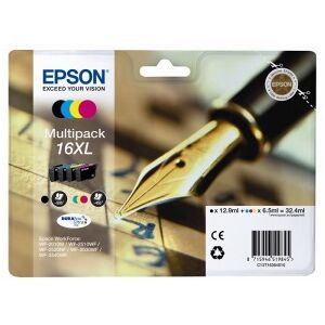 Epson Multipack Nero / Ciano / Magenta / Giallo C13T16364012 16 Xl 4 Cartucce D'Inchistro  Originale