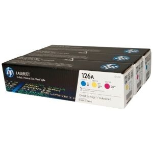 HP Multipack Ciano / Magenta / Giallo Cf341A 126A 3 Toner 126A: C+M+Y Originale