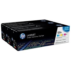 HP Multipack Ciano / Magenta / Giallo Cf373Am 125A Cb541A + Cb542A + Cb543A Originale