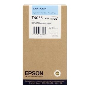 Epson Cartuccia D'Inchiostro Ciano (Chiaro) C13T603500 T6035 220Ml Originale