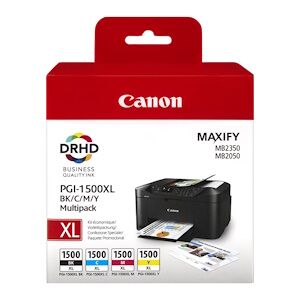 Canon Multipack Nero / Ciano / Magenta / Giallo Pgi-1500 Xl 9182B010 3935 Copie Originale