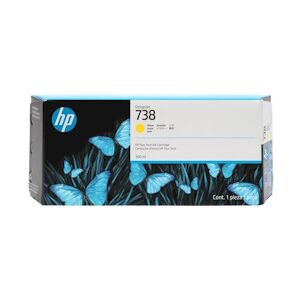 HP Cartuccia D'Inchiostro Giallo 676M8A 738 300Ml Originale