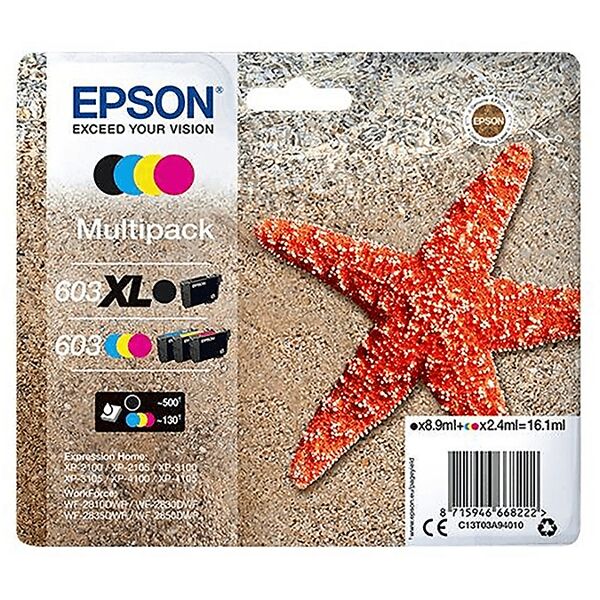 epson multipack stellamarina 603 bkxl/cmy