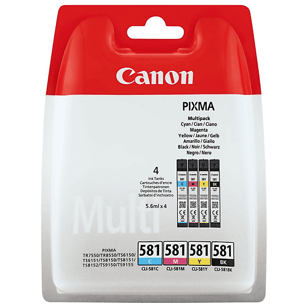 canon multipack cli-581 bk/cmy