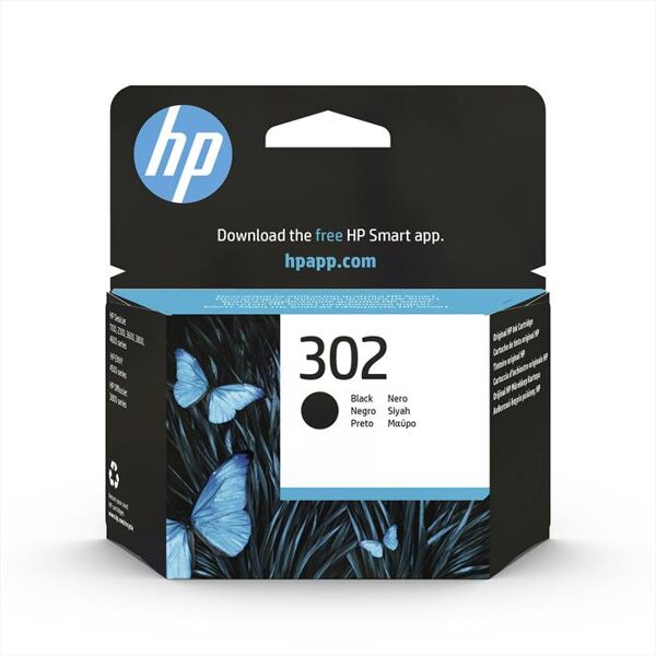 hp cartuccia 302 nero f6u66ae-nero