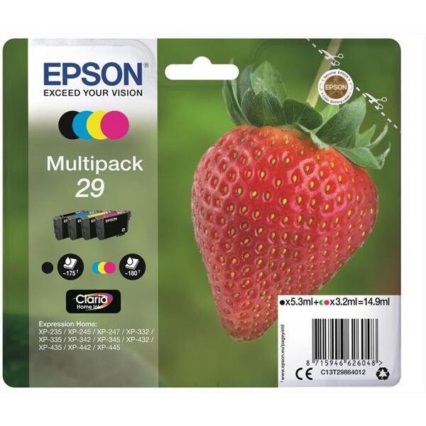 epson c13t29864022-multipack 4 colori (ncmg)