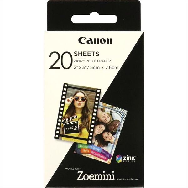 canon carta zink zp-2030 20 fogli exp hb-white