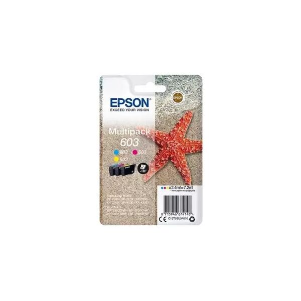 cartuccia epson c13t03u54020 multipack 603 stella marina (conf. da 3 pz.) originale colore