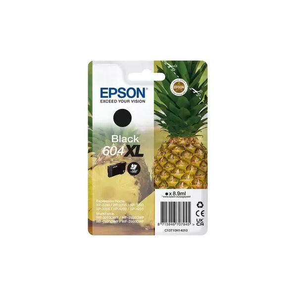 cartuccia originale epson c13t10h14010 604xl ananas nero