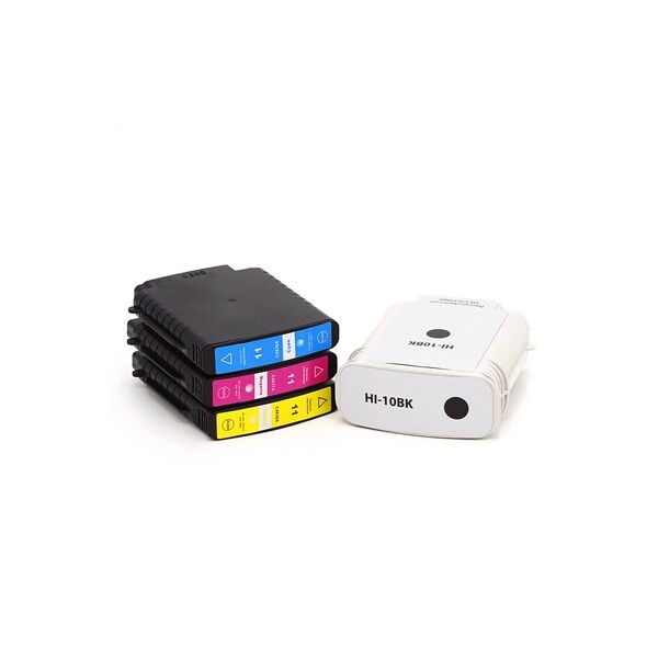 offertecartucce.com 4 cartucce hp 11-serie multipack nero + colore compatibile per hp business inkjet 2800dt