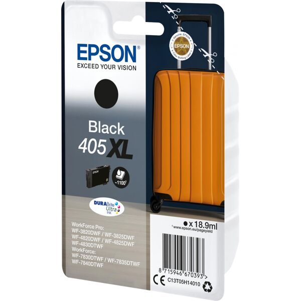 epson c13t05h14010 cartuccia ink jet cartuccia ink jet nera 405 xl durabrite - c13t05h14010