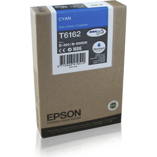 epson c13t616200 cartuccia originale inkjet colore ciano compatibile con b-300 / b-310n / b-500dn / b-510dn - c13t616200