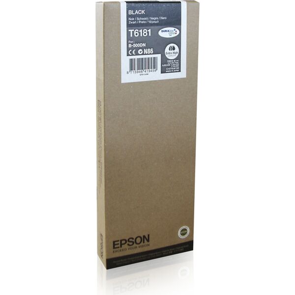 epson c13t618100 cartuccia originale inkjet colore nero compatibile con b-500dn / b-510dn - c13t618100