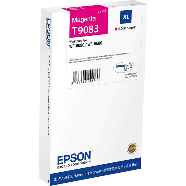 epson c13t908340 cartuccia originale inkjet colore magenta compatibile con workforce pro wf-6590dwf / workforce pro wf-6590dtwfc - c13t908340