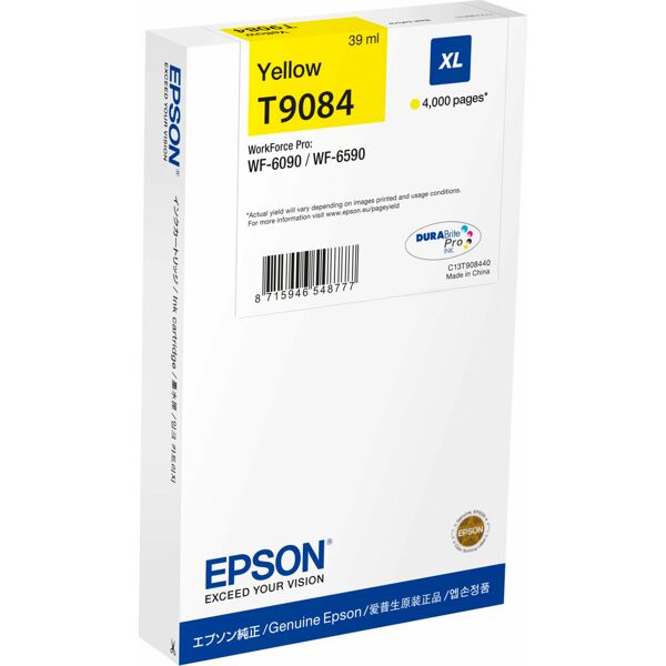 epson c13t908440 cartuccia originale inkjet colore giallo compatibile con workforce pro wf-6590dwf / workforce pro wf-6590dtwfc - c13t908440