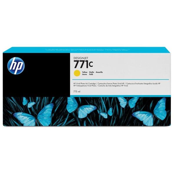 hp b6y10a cartuccia originale inkjet colore giallo compatibile con designjet z6200 photo printer series - b6y10a