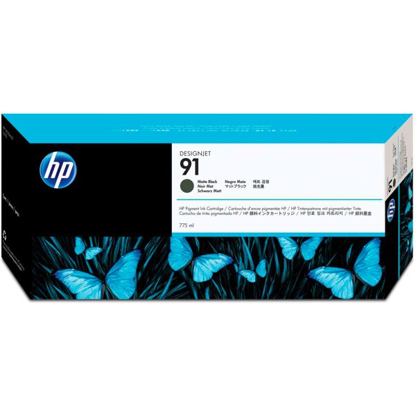 hp c9464a cartuccia originale nero opaco - 91 c9464a