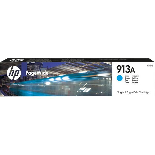 hp f6t77ae cartuccia originale inkjet colore ciano compatibile con pagewide 377, pagewide pro 452/477 - f6t77ae