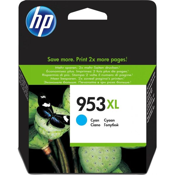 hp f6u16ae cartuccia originale inchiostro per stampante officejet pro 8210 / officejet pro 8218 colore ciano - f6u16ae - 953xl