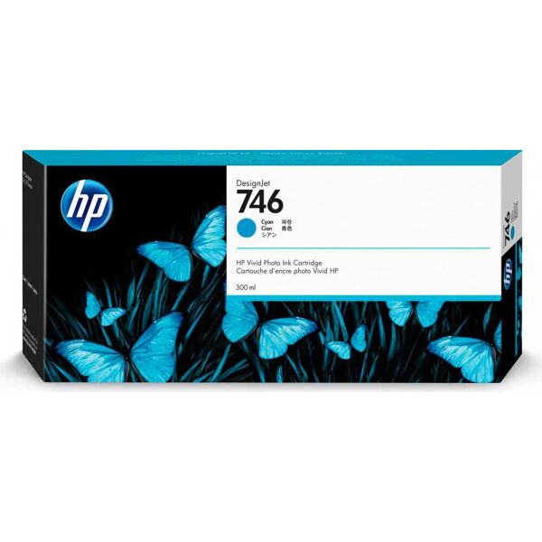 hp p2v80a cartuccia originale ciano - 746 p2v80a