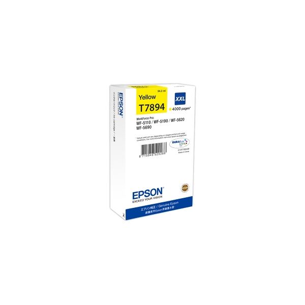 epson cartuccia d'inchiostro giallo c13t789440 t7894 xxl 4000 copie 34,2ml xxl originale