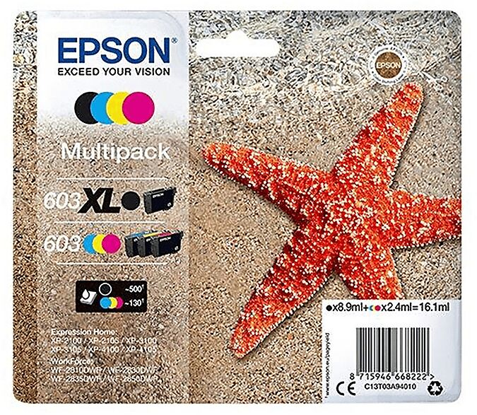 Epson MULTIPACK STELLAMARINA 603 BKXL/CMY