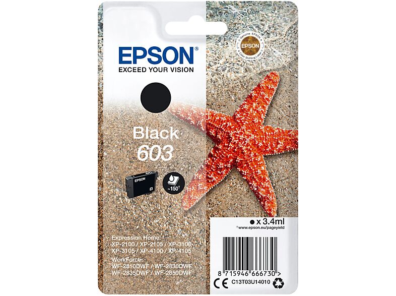 Epson CART.INK STELLA MARINA 603 NERO