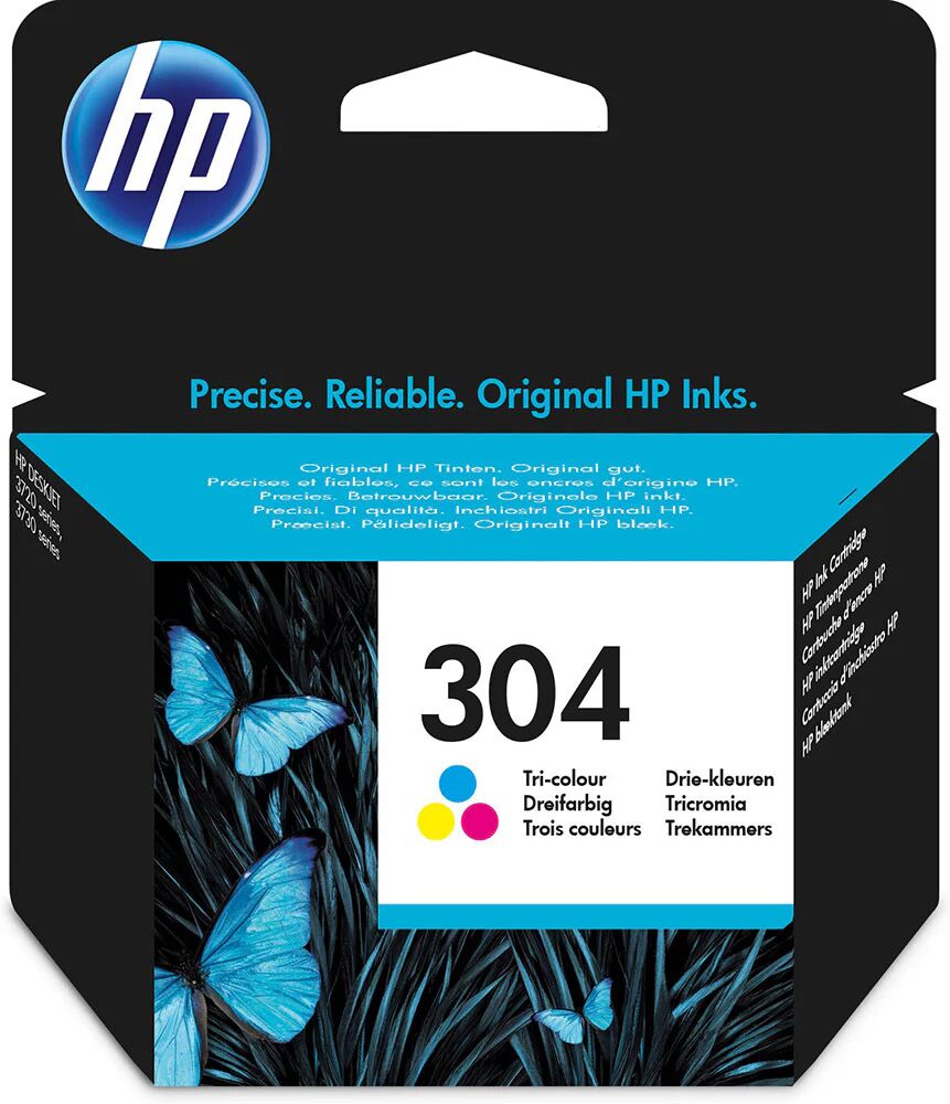 HP 304 Originale Ciano, Magenta, Giallo Resa senza Blister