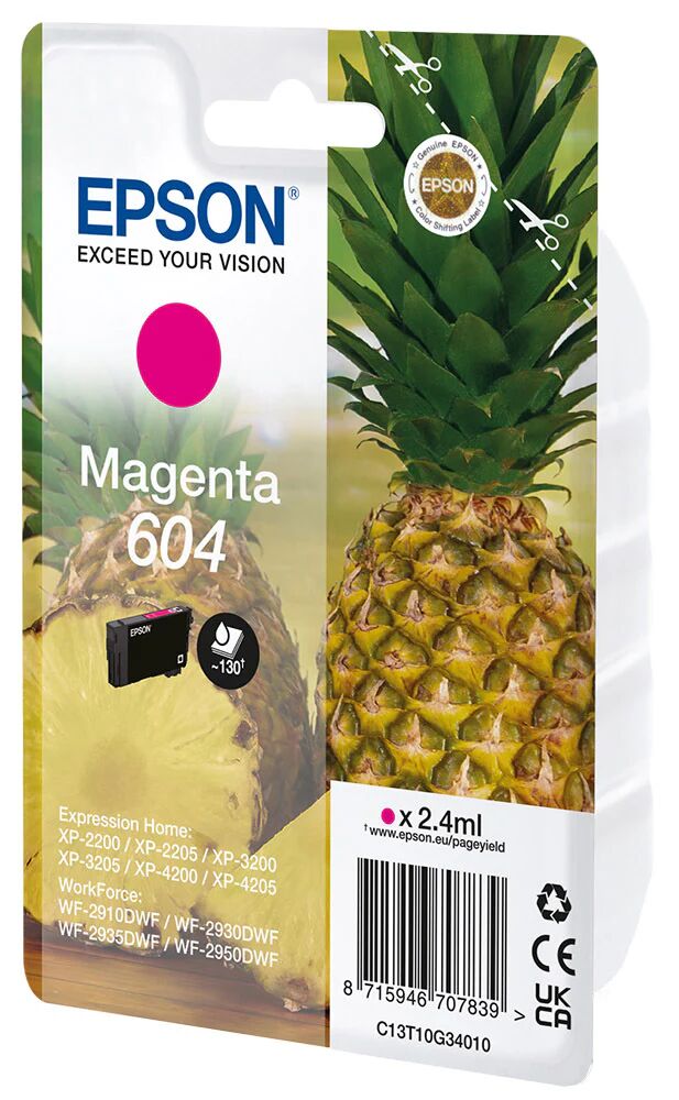 Epson 604 cartuccia d'inchiostro 1 pz Originale Resa standard Magenta