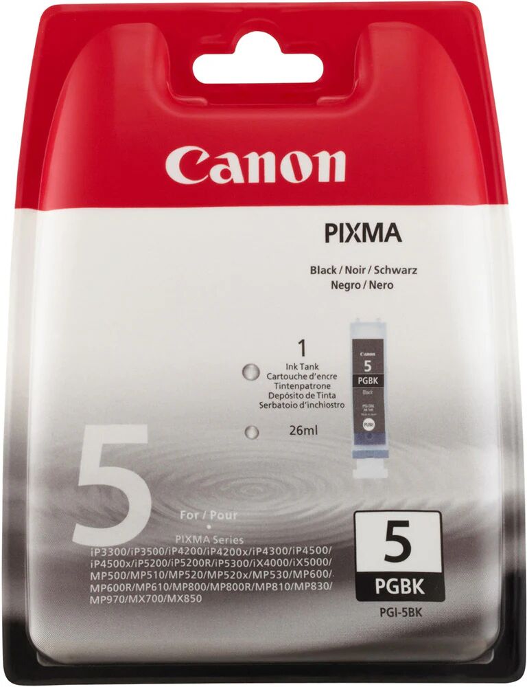 Canon PGI-5BK cartuccia d'inchiostro 1 pz Originale Resa standard Nero