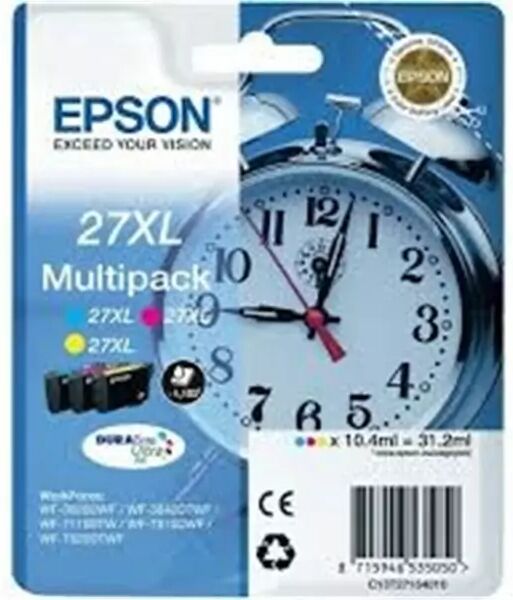 Epson 3 Cartucce originali T2715 serie 27XL Colori